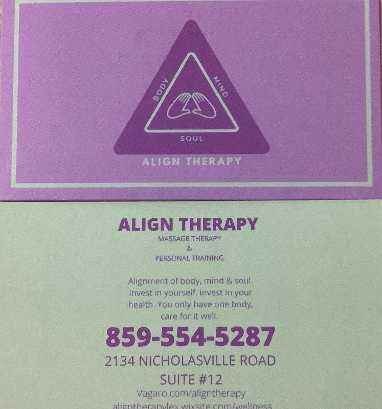 Massage Therapy, Lexington & Nicholasville